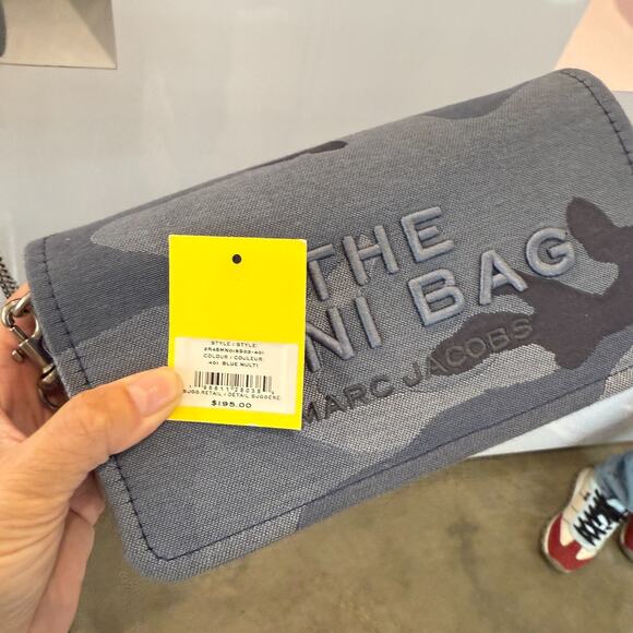 Best Price‼️Marc Jacobs The Denim Chain Mini Bag Blue Multi - Picture 6 of 6